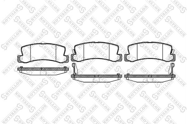 

Тормозные колодки Stellox дисковые 225022SX