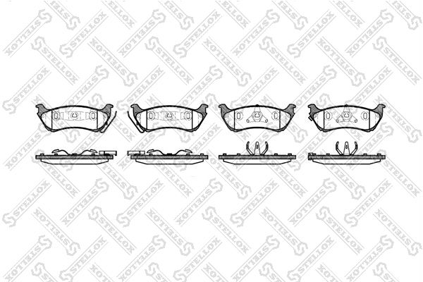 фото Комплект тормозных дисковых колодок stellox 709 001b-sx