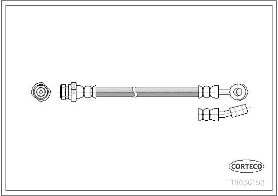фото Шланг тормозной системы corteco 19036152
