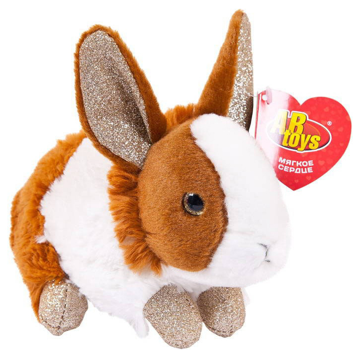 

Мягкая игрушка ABtoys Кролик, 18 см, Белый