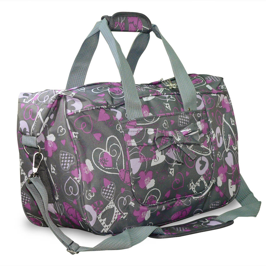 Спортивная сумка Polar 5987 серая/фиолетовая