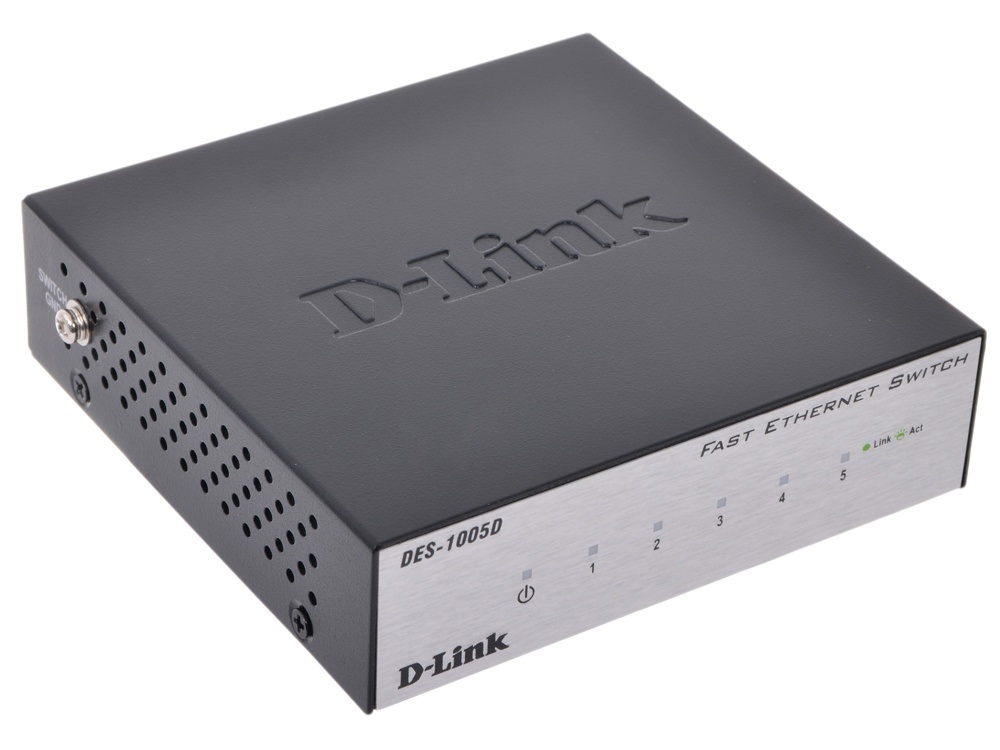 

Коммутатор D-Link Switch DES-1005D Black, DES-1005D