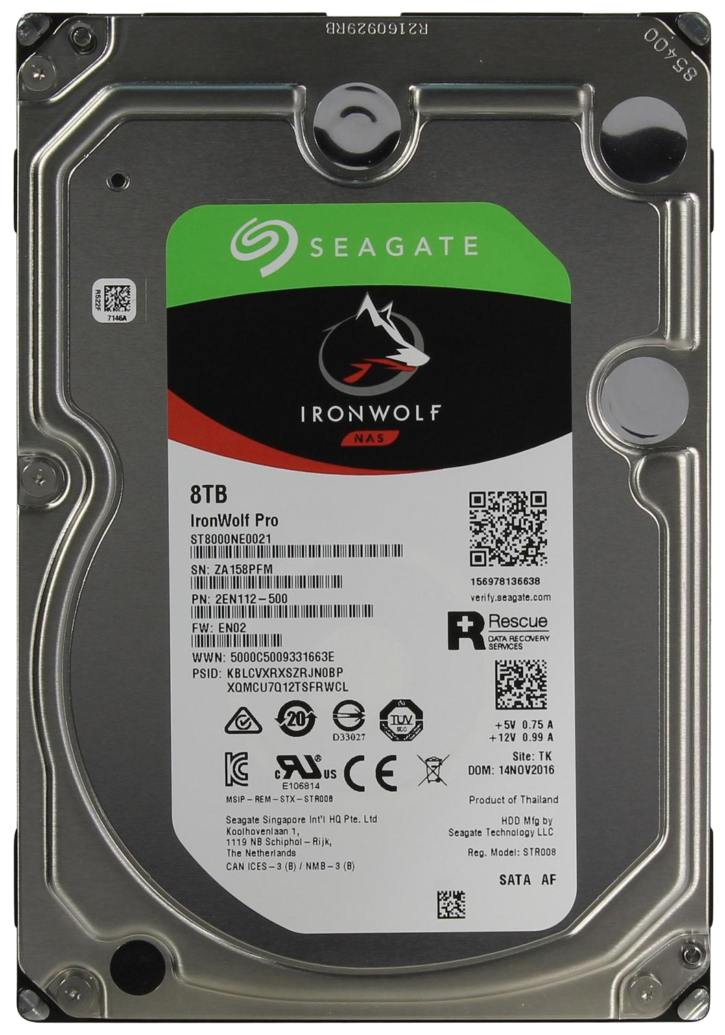 фото Жесткий диск seagate ironwolf pro 8тб (st8000ne0021)