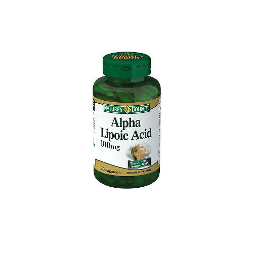 Купить Альфа-липоевая кислота 100 мг, Добавка Nature's Bounty Альфа-липоевая кислота капсулы 100 мг 60 шт.