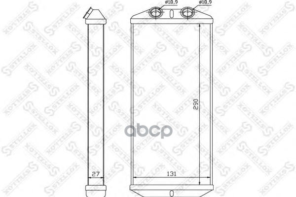 фото Радиатор печки stellox 1035140sx
