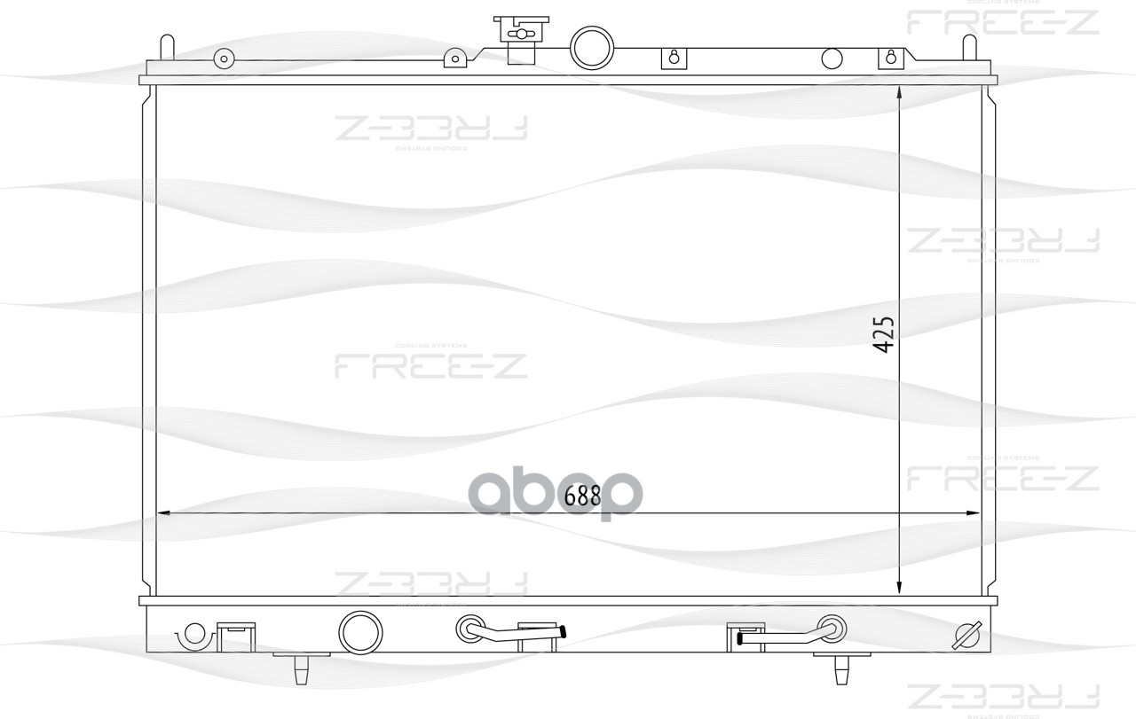 фото Радиатор охлаждения free-z kk0156