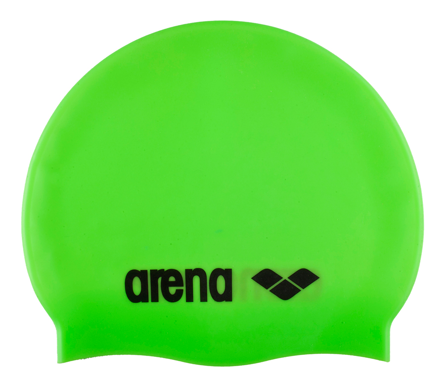 фото Шапочка для плавания arena classic silicone cap 65 lime/black