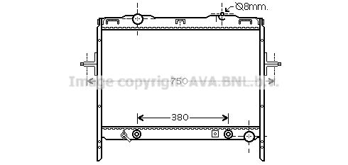 Радиатор охлаждения двигателя AVA QUALITY COOLING KAA2058 600000344972