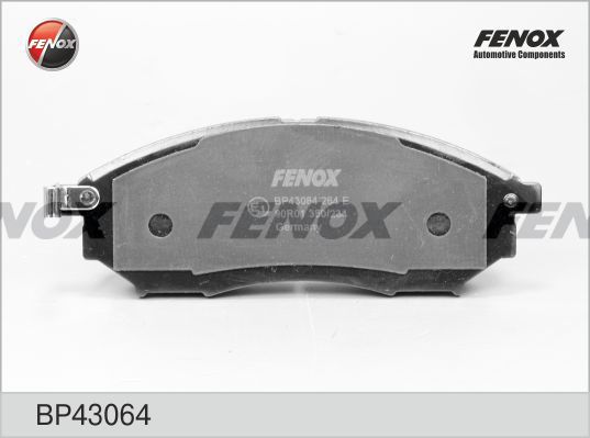 фото Комплект тормозных колодок, дисковый тормоз fenox bp43064