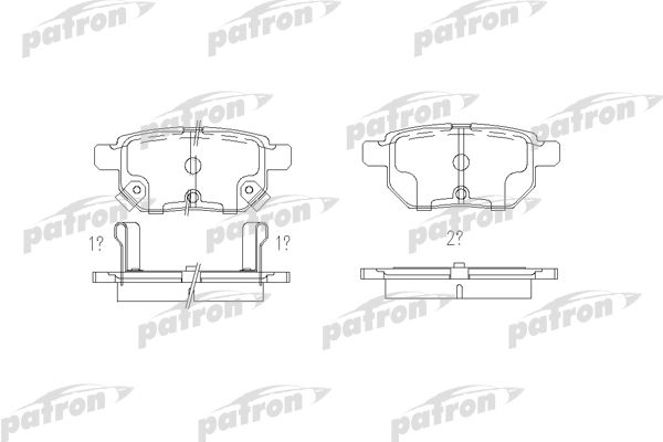 фото Комплект тормозных колодок, дисковый тормоз patron pbp4042
