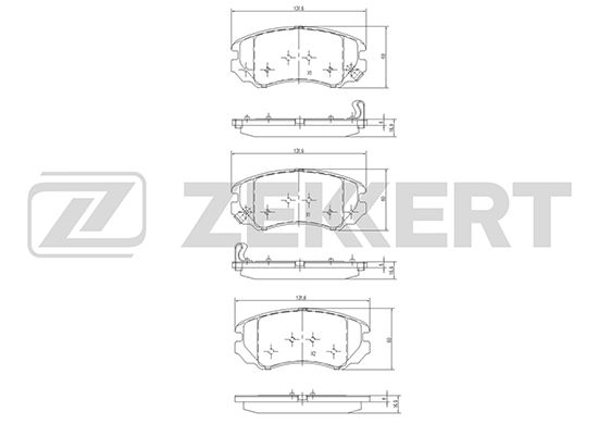 

Тормозные колодки ZEKKERT дисковые BS-1799