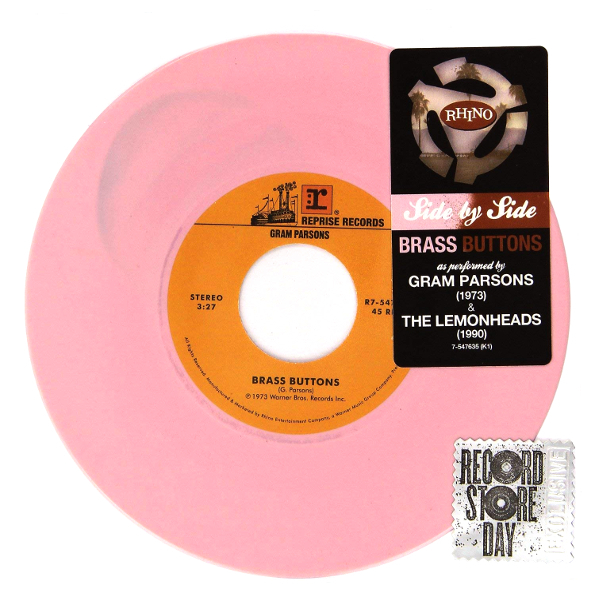 фото Gram parsons, the lemonheads brass buttons (coloured vinyl)(7" vinyl single) rhino