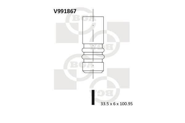 фото Впускной клапан bga v991867