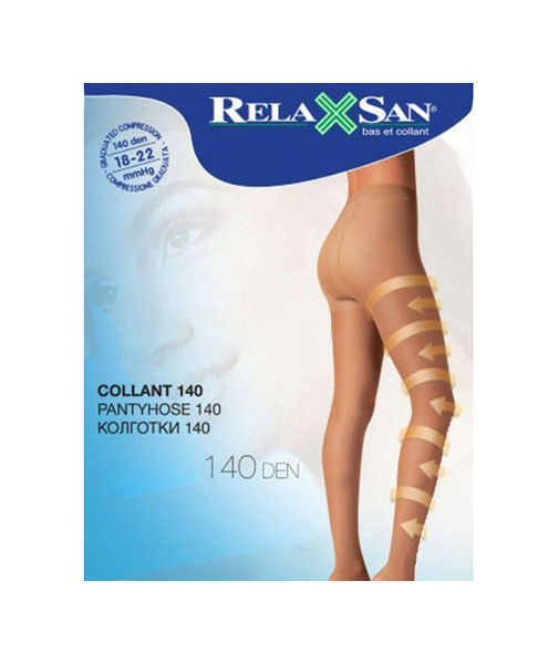 фото Колготки компрессионные relaxsan collant 140 den р.3 телесные