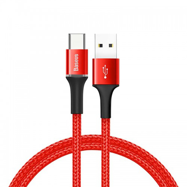фото Кабель baseus type-c 0.5m red