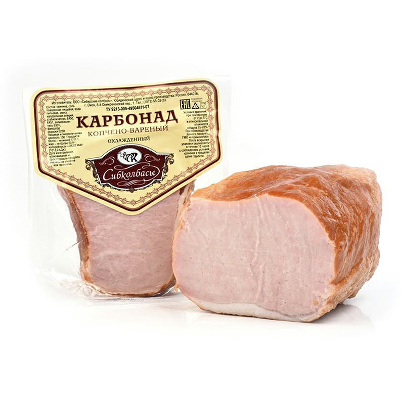 

Карбонад Сибирские колбасы варено-копченый