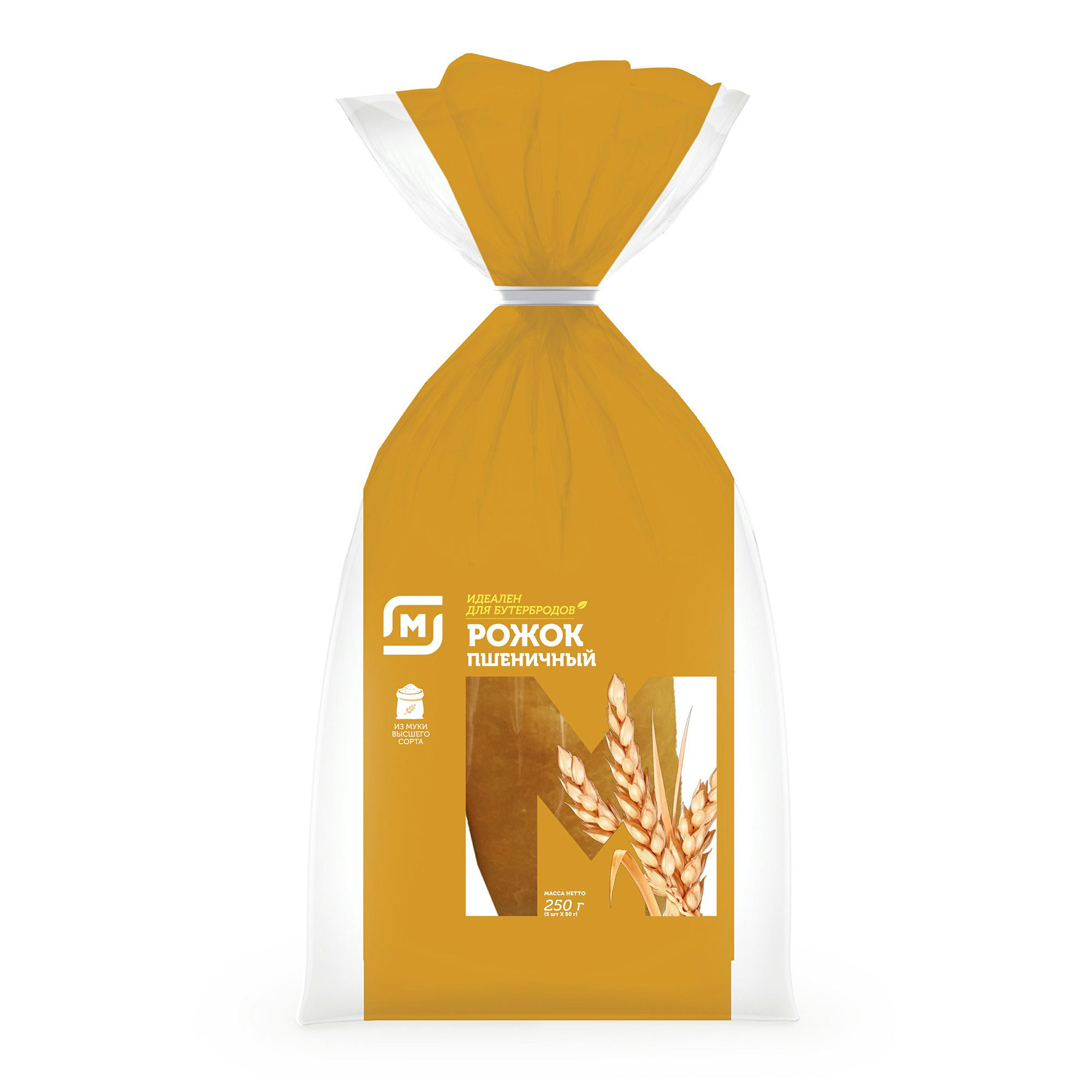 

Рожок Красноармейский хлеб дрожжевой 200 г