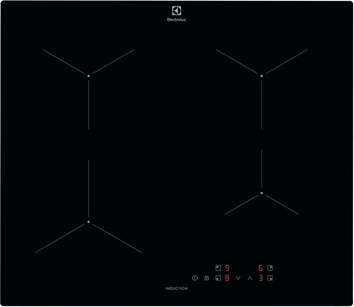 Встраиваемая варочная панель индукционная Electrolux LIL61424C черный встраиваемая варочная панель индукционная electrolux eiv6340x