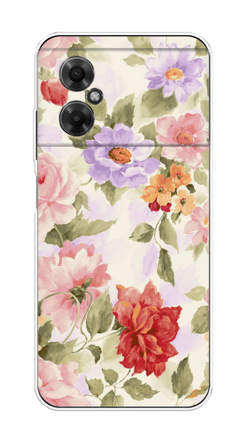 

Чехол на Xiaomi Poco M4 5G "Акварельные пионы", Розовый;бежевый, 316550-1