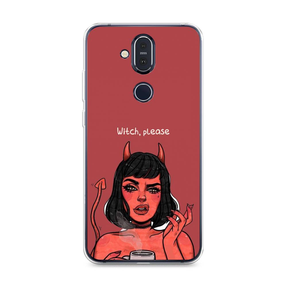 

Чехол Awog на Nokia 8.1 / Нокиа 8.1 "Evil Girl", Красный;черный, 122250-6