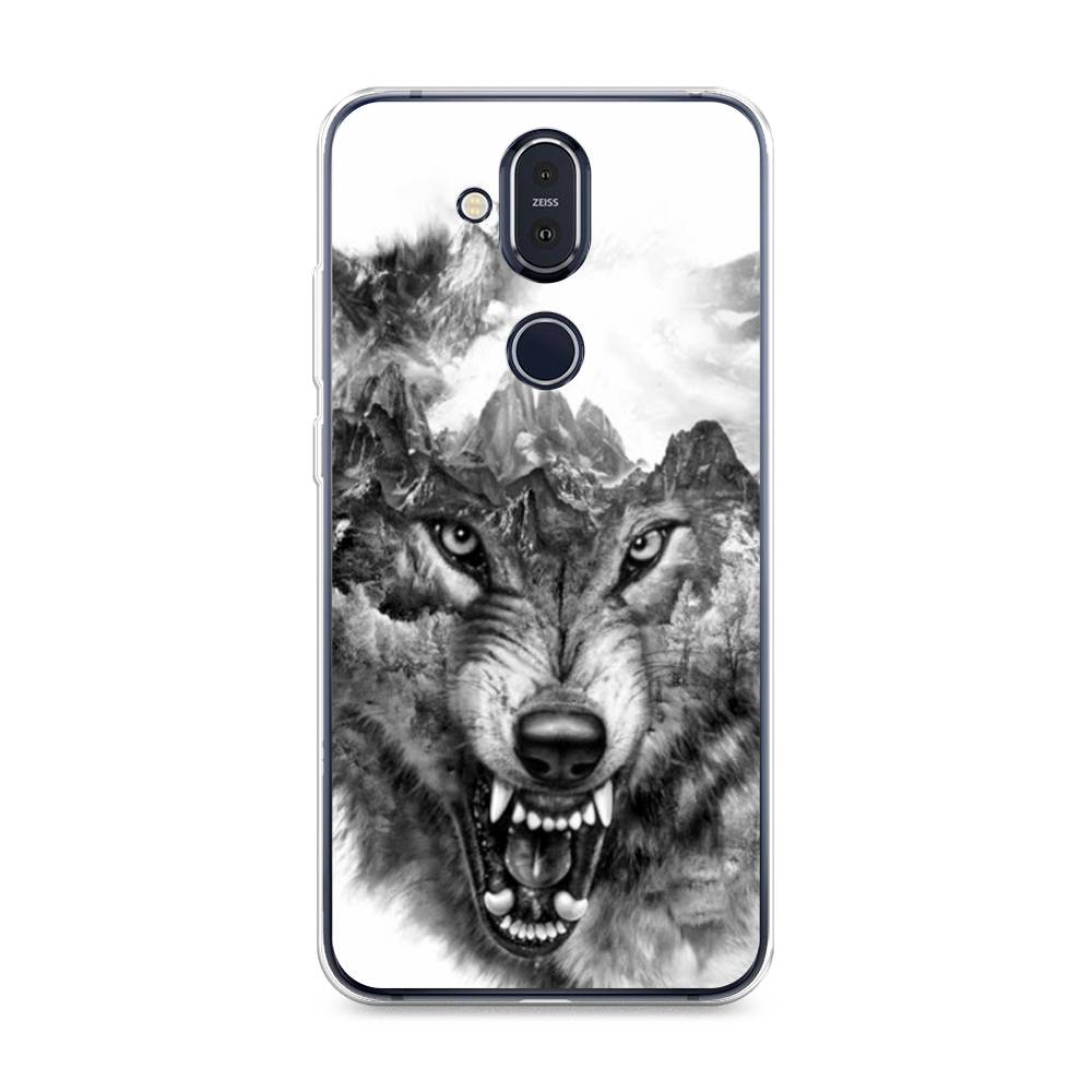

Чехол Awog "Волк в горах" для Nokia 8.1, 122250-1