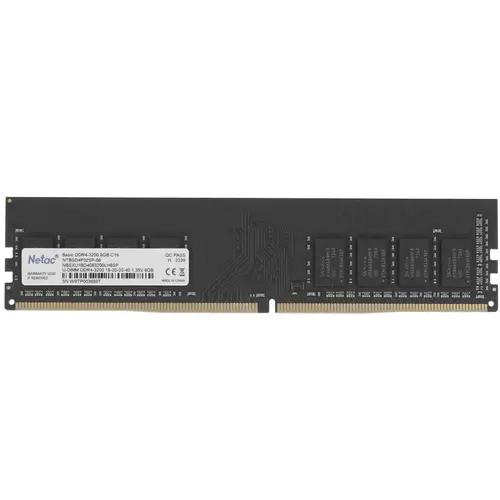 

Оперативная память Netac (NTBSD4P32SP-08J), DDR4 1x8Gb, 3200MHz