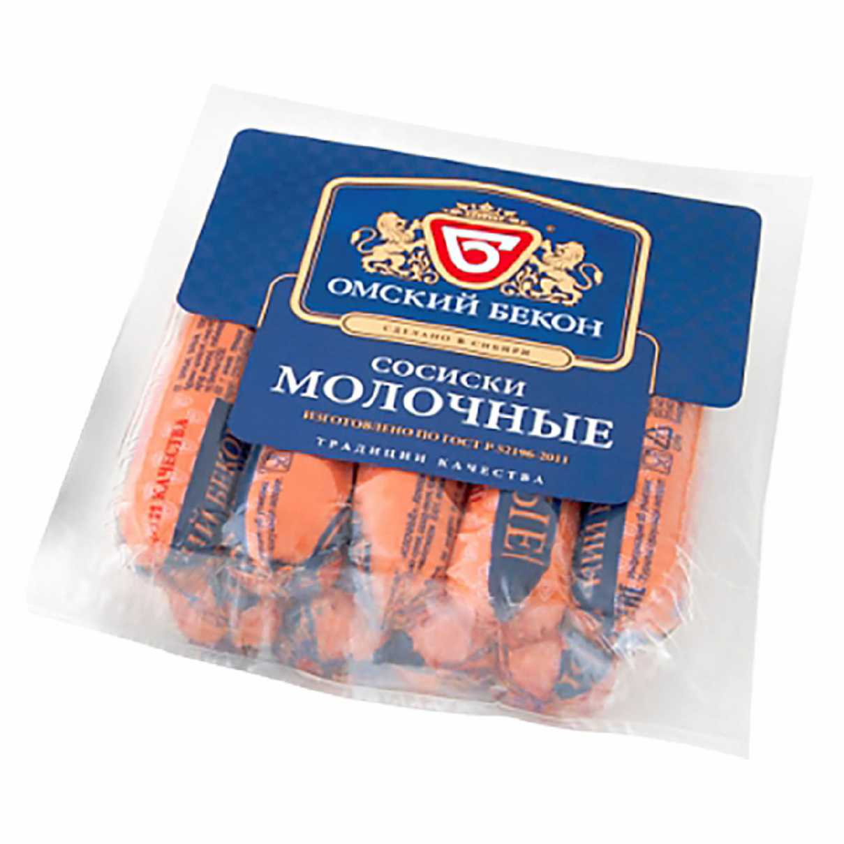 

Сосиски Омский бекон Молочные вареные