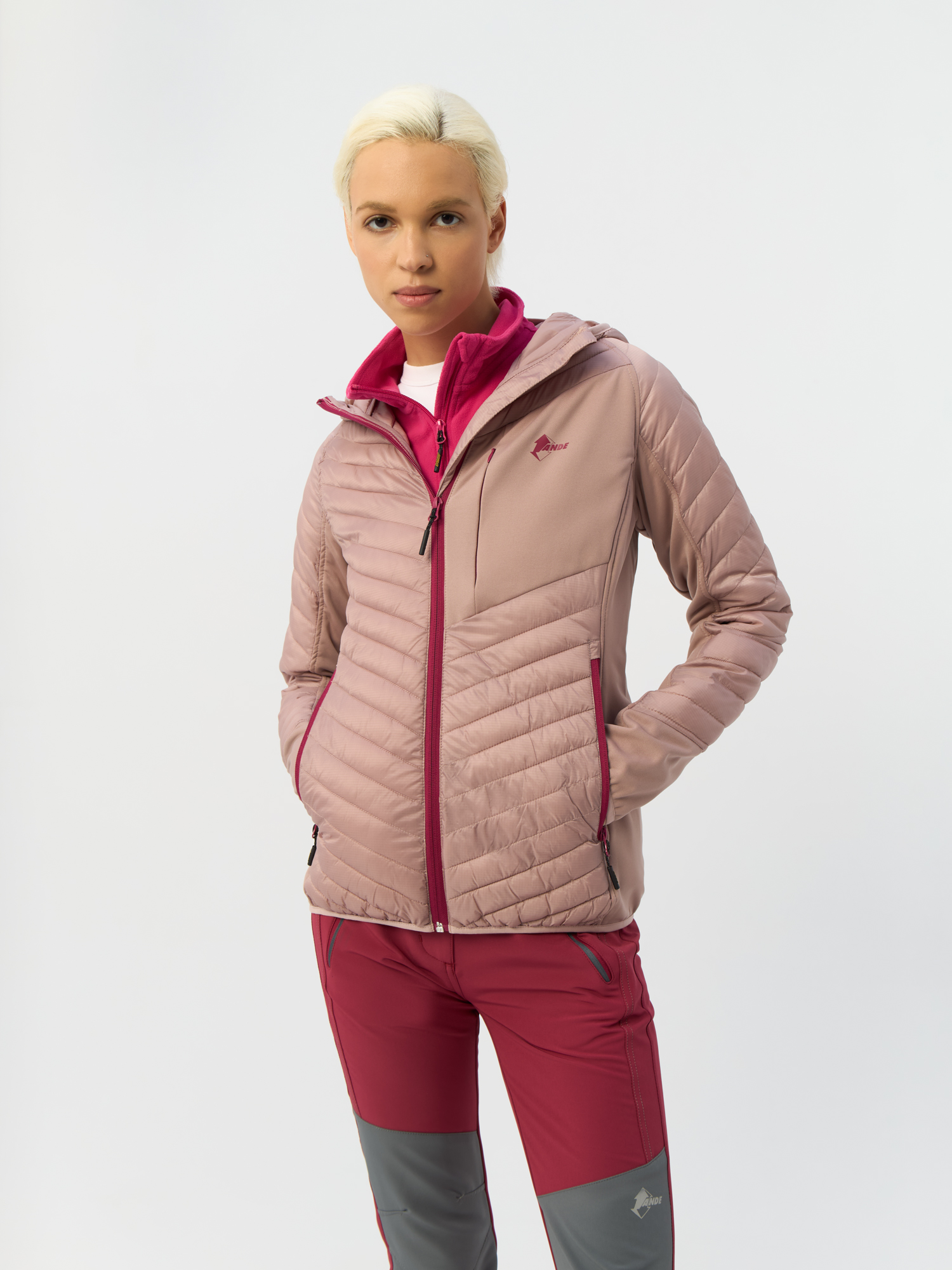 Куртка женская Ande Artic Lady Jkt w23011 розовая XS 5249₽