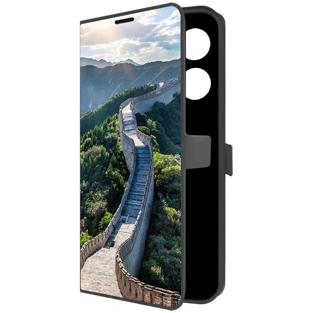 

Чехол-книжка Krutoff Eco Book для ITEL A60 Китай, Великая Стена (черный)