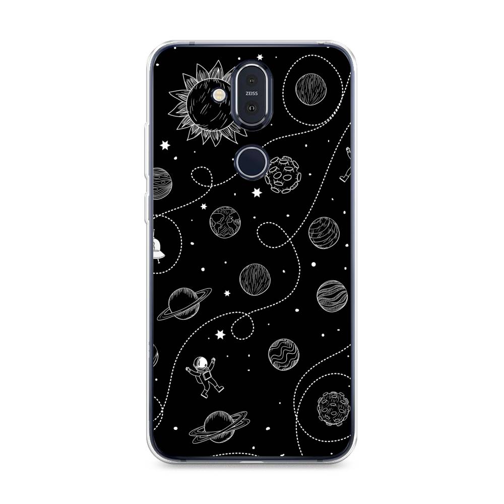 

Чехол Awog на Nokia 8.1 / Нокиа 8.1 "В невесомости", Бежевый, 122250-4