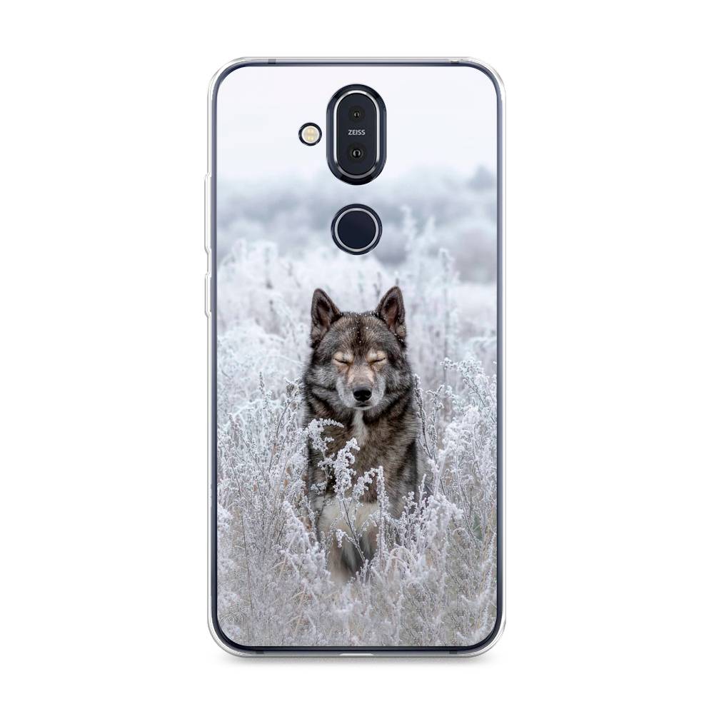 

Чехол Awog на Nokia 8.1 / Нокиа 8.1 "Волк в поле", Белый;черный, 122250-1