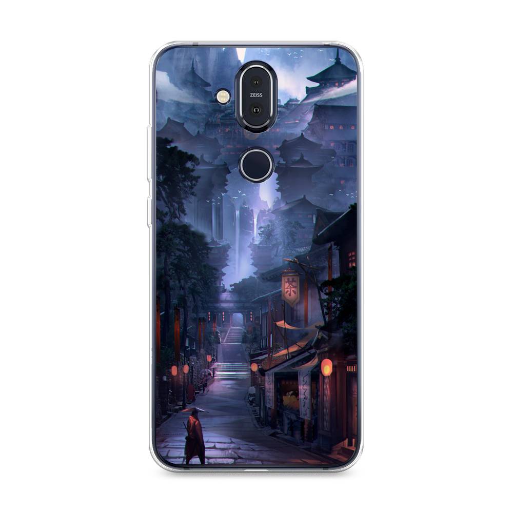 

Чехол Awog на Nokia 8.1 / Нокиа 8.1 "Одинокий самурай", Синий;черный;коричневый, 122250-10