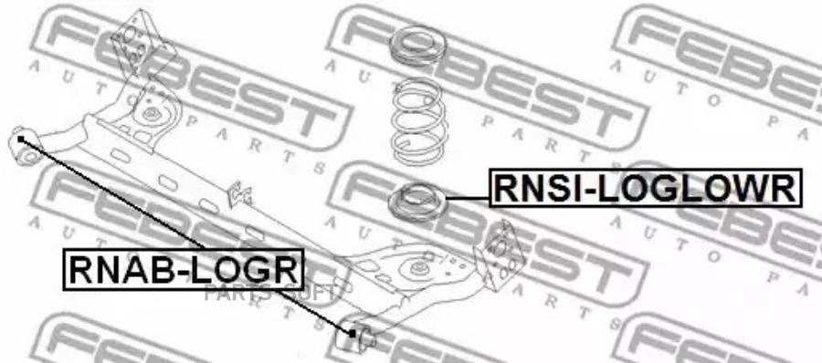 

FEBEST Сайлентблок балки RENAULT LOGAN 05- зад.подв. FEBEST RNAB-LOGR