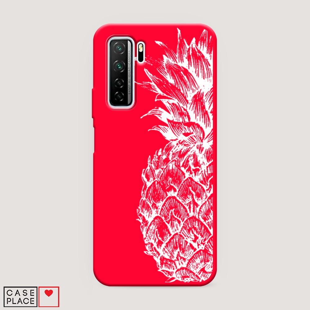 

Чехол Awog на Honor 30S Global/Huawei P40 Lite 5G/Nova 7 SE "Ананас графика белая"