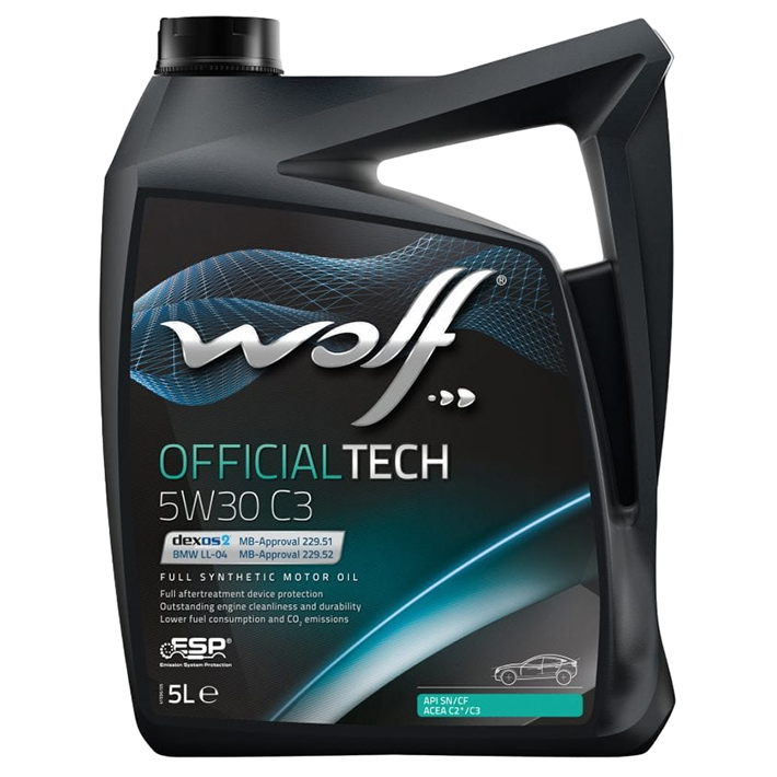 

Wolf Моторное масло Wolf Officialtech 5W30 C2 5l