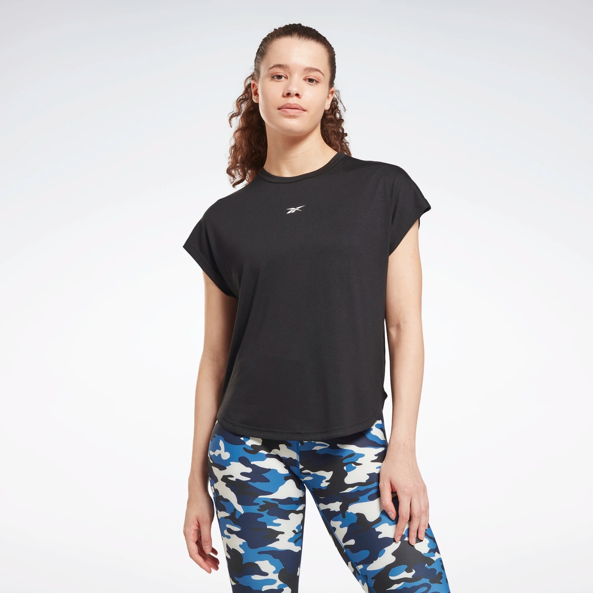 

Футболка женская Reebok Activchill+Dreamblend T-Shirt черная L, Activchill+Dreamblend T-Shirt