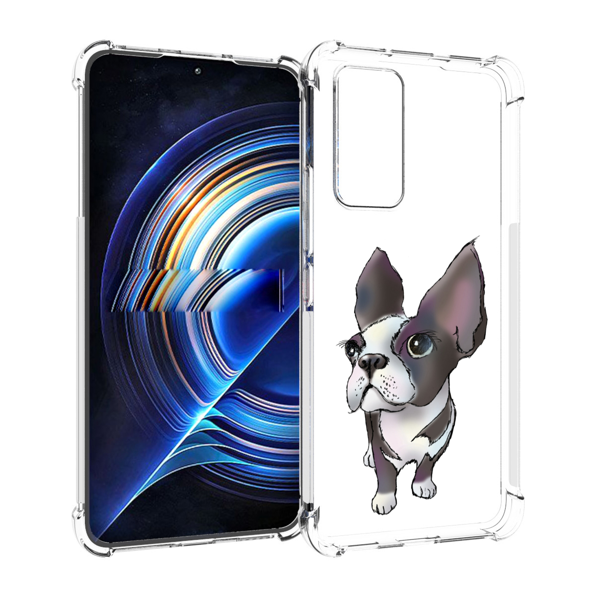 

Чехол MyPads Бульдожка для Tecno Camon 19 Neo, Прозрачный, Tocco