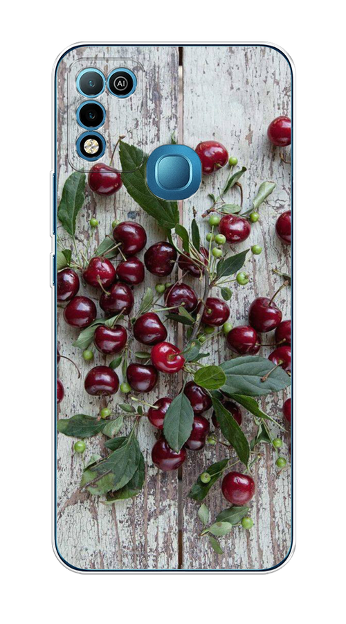 

Чехол на Infinix HOT 10 Play/HOT 11 Play "Вишня", Бордовый;зеленый;серый, 3100850-1