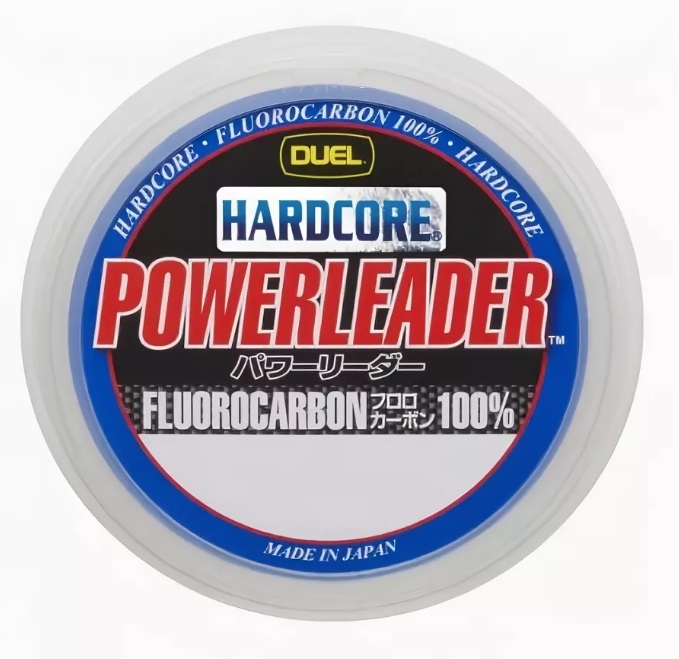 Леска Duel HARDCORE POWERLEADER FC FLUOROCARBON100% 50m 100Lbs/46Kg (0.910mm)