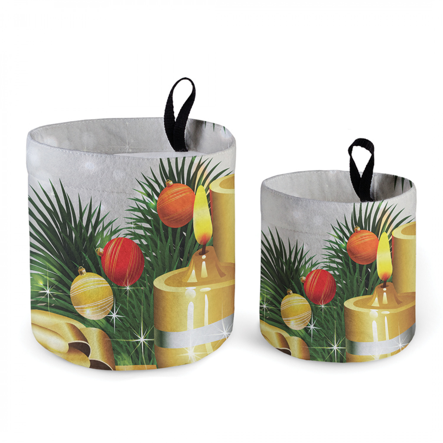 

Тканевый настольный органайзер для хранения JoyArty "Подарок при свечах", набор из 2 штук, Подарок при свечах