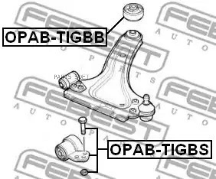 

FEBEST Сайлентблок передний переднего рычага FEBEST OPAB-TIGBS FEBEST OPAB-TIGBS