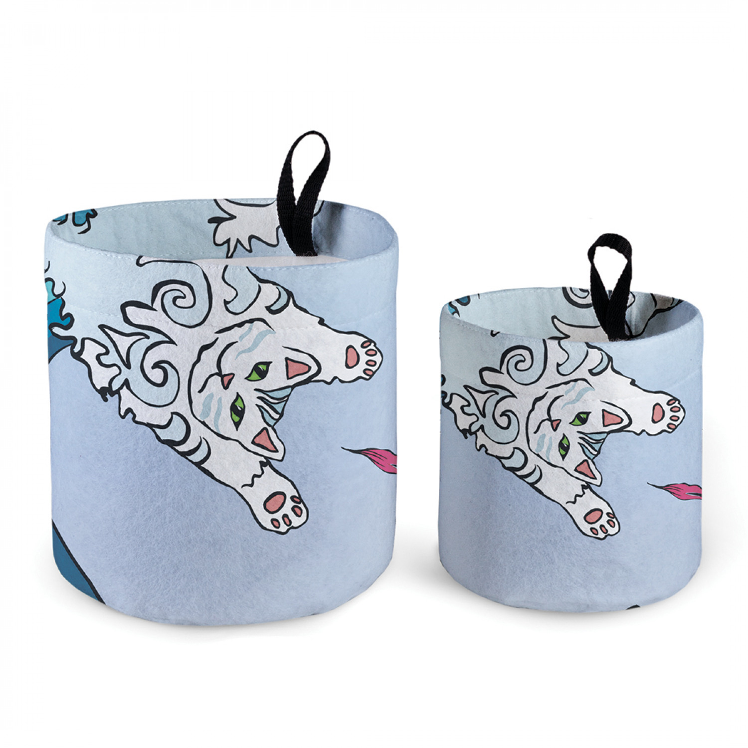 

Тканевый настольный органайзер для хранения JoyArty "Кот на волне", набор из 2 штук, Кот на волне