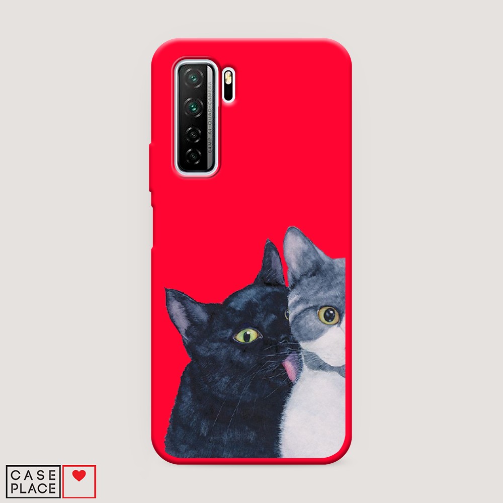 

Чехол Awog на Honor 30S Global/Huawei P40 Lite 5G/Nova 7 SE "Кошачья любовь"