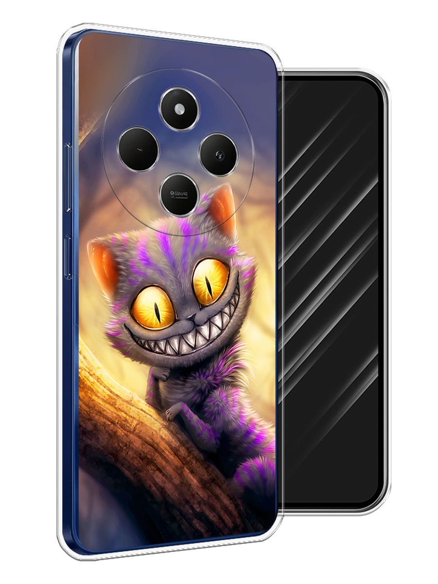 

Чехол Awog на Xiaomi Redmi 14C/Poco C75 4G "Cheshire Cat", Фиолетовый;желтый, 322950-1