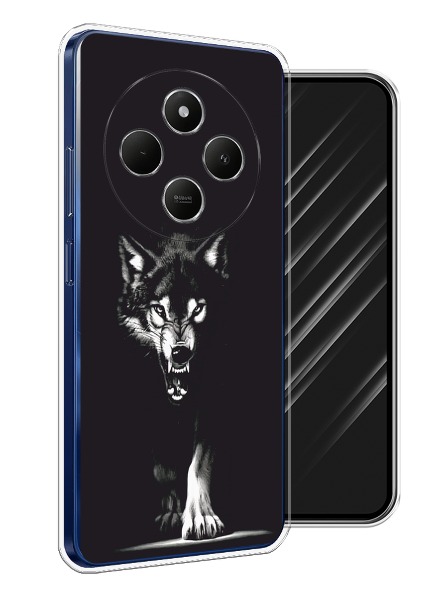

Чехол Awog на Xiaomi Redmi 14C/Poco C75 4G "Волк выходит из ночи", Серый;черный;белый, 322950-1