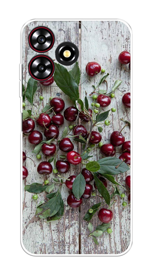 

Чехол на ZTE Blade A73 4G/V50 Smart "Вишня", Бордовый;зеленый;серый, 136550-1
