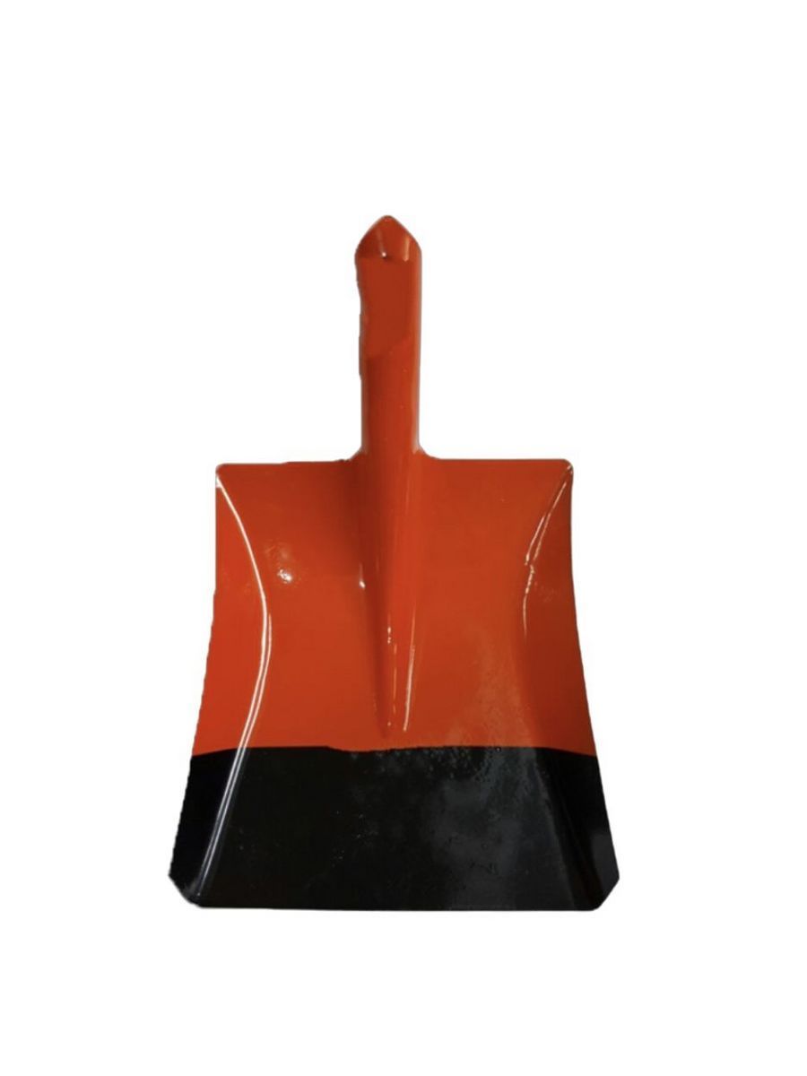 Лопата совковая MAWIPRO, углубленная прямоугольная, рельсовая сталь, оранжево-черная