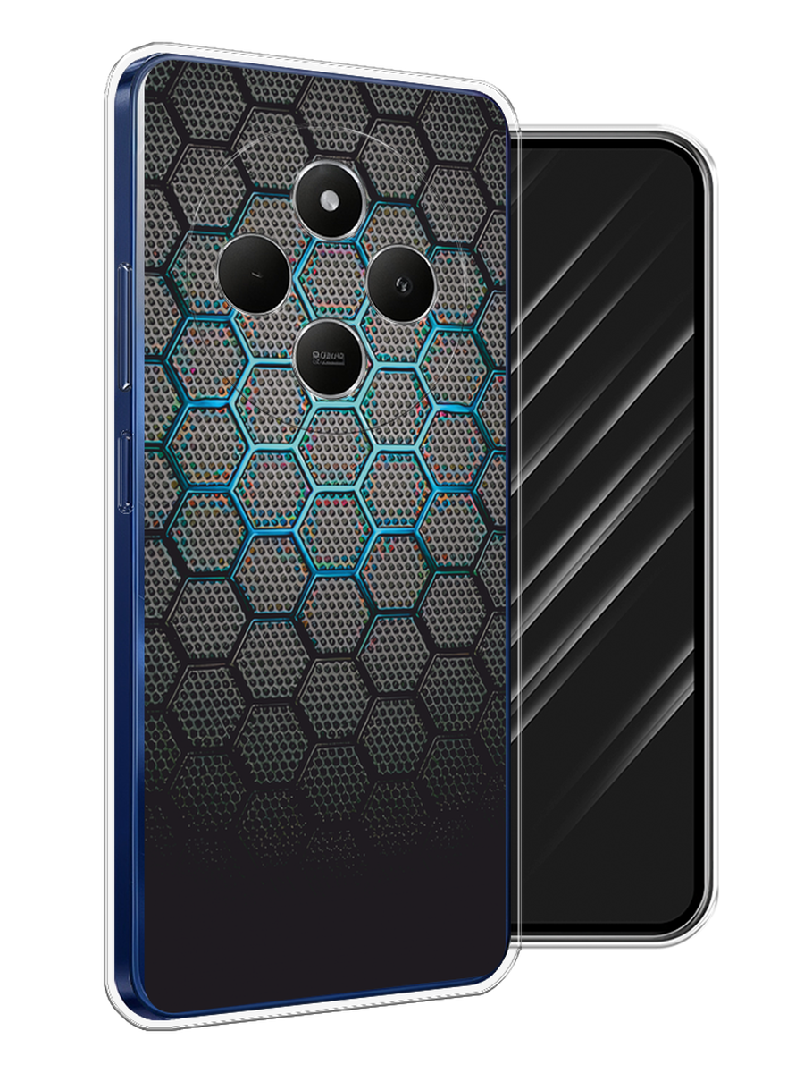 

Чехол Awog на Xiaomi Redmi 14C/Poco C75 4G "Бирюзовые соты", Бирюзовый;синий;черный, 322950-1