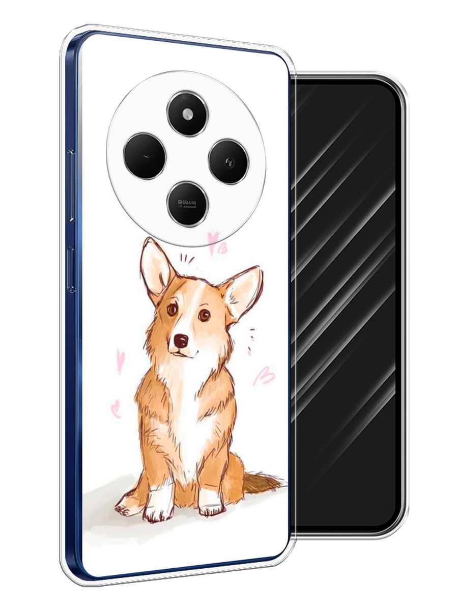 

Чехол Awog на Xiaomi Redmi 14C/Poco C75 4G "Корги любовь", Бежевый;белый, 322950-1