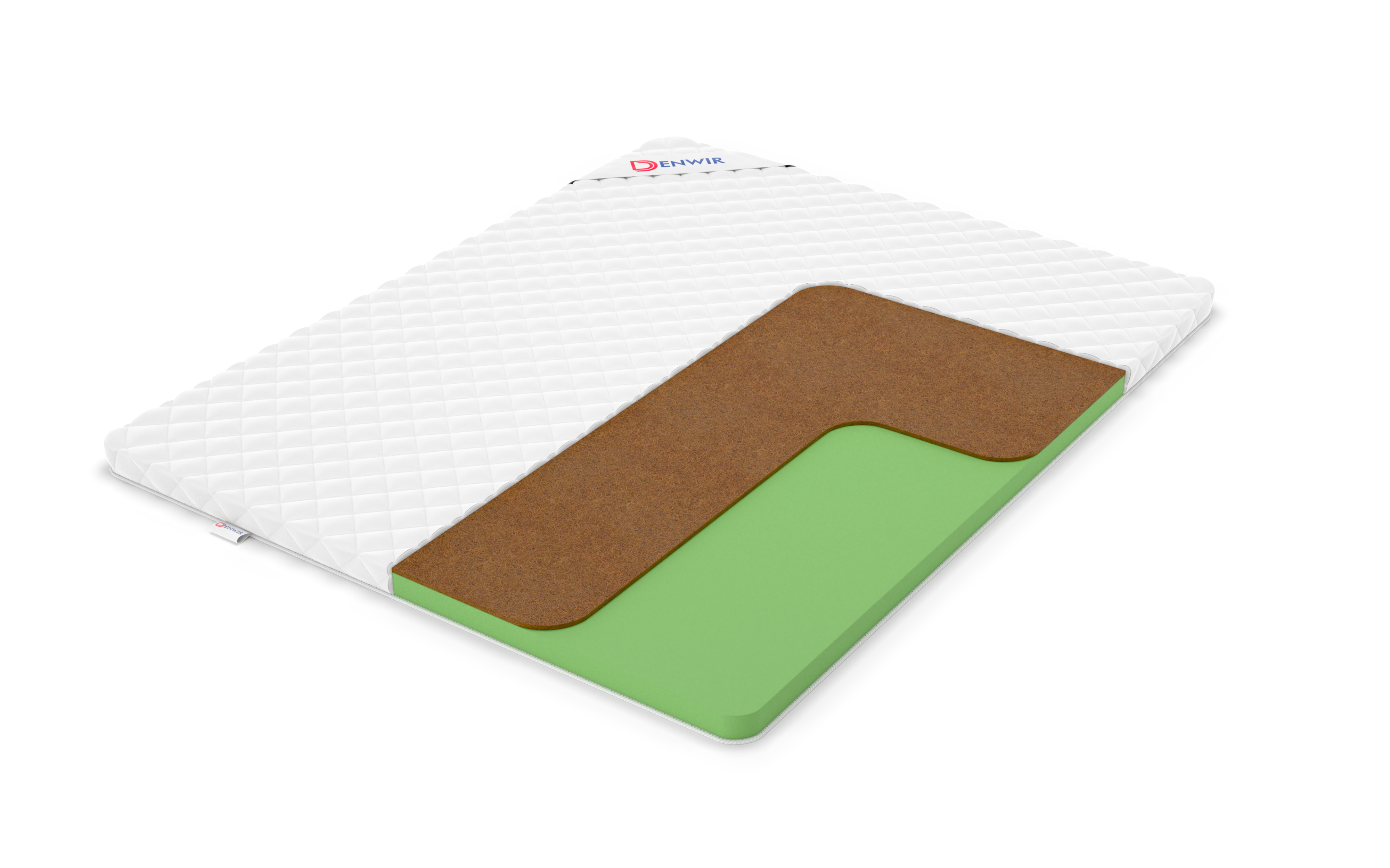 

Матрас-топпер Denwir ECO FOAM HARD 6 95х155, 6 см, Белый, ECO FOAM HARD 6